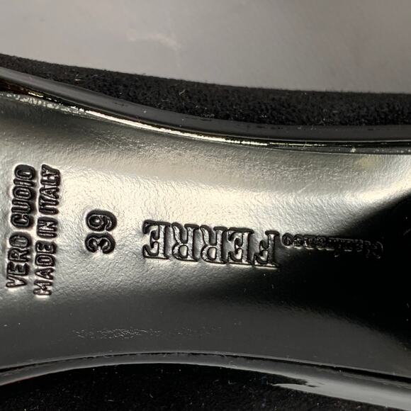 GIANFRANCO FERRE Size 9 Black Suede Platform Pumps - Picture 8 of 10